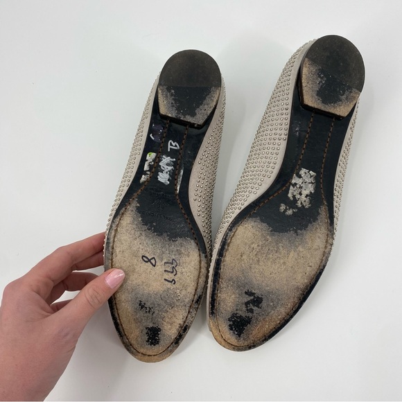 Balenciaga y2k Gray Studded Ballet Flats - Picture 10 of 16